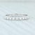 New 0.51ctw Diamond Eternity Ring 18k White Gold Size 6 Wedding Stackable Band For Sale - Image 4 of 7