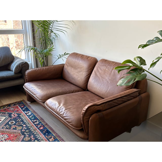 Postmodern De Sede Ds-61 Leather Sofa 1960s For Sale - Image 3 of 4