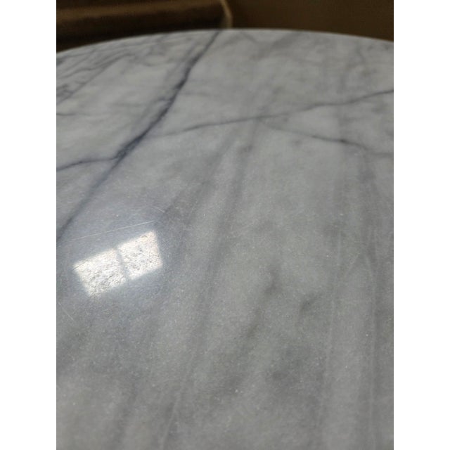 Mid 20th Century Marble Top Bistro Cafe Table For Sale - Image 9 of 14