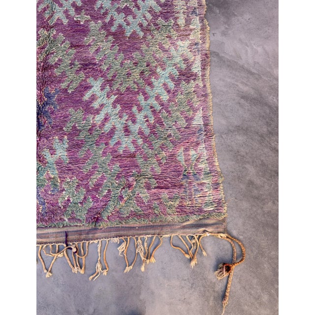 1960s Rare Vintage Moroccan Rug - 6'4" X 16'1" Ft For Sale - Image 5 of 10