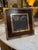 Italian Signed Tommaso Barbi Italian Burl Wood and Brass Picture Frame, 1970s For Sale - Image 3 of 6