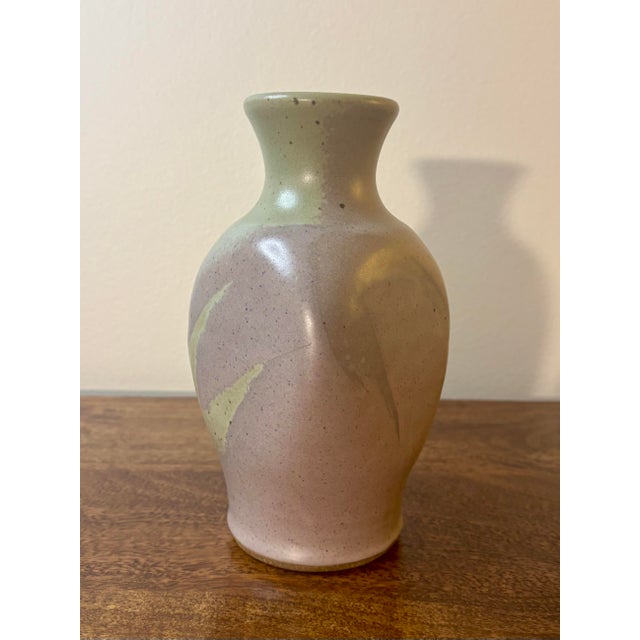 Mid-Century Modern Vintage Mid-Century Modern Studio Pottery Vase, Signed For Sale - Image 3 of 7