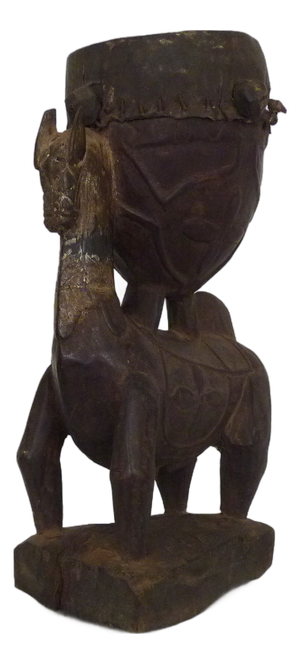 Timba Baga Sitemu Drum in Wood, Guinea, 1950s