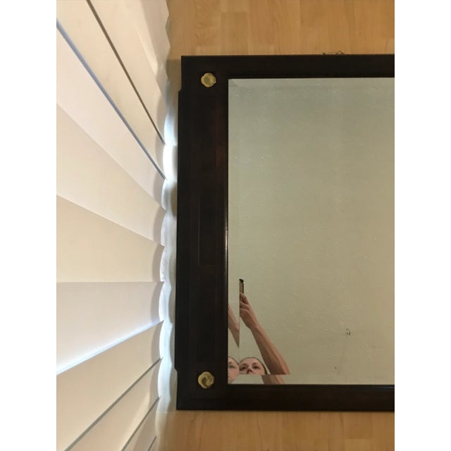 1960s Campaign Style Mirror by White Furniture For Sale - Image 5 of 7