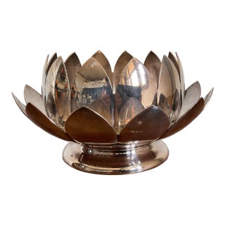Mid 20th Century Nesting Lotus Bowl by Reed & Barton For Sale