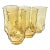 Textured Golden Tumblers- Set of 6 For Sale