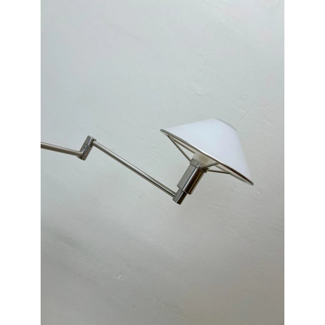 1970s Adjustable Floor Lamp with Swing Arm from Holtkotter, 1970s For Sale - Image 5 of 17