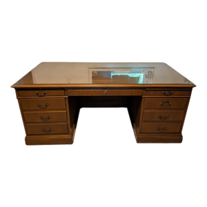1950s Jofco Brand Walnut Executive Office Desk