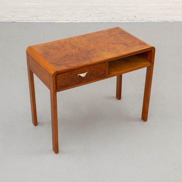 Art Deco Italian Burl Wood Desk, 1930s For Sale - Image 16 of 16