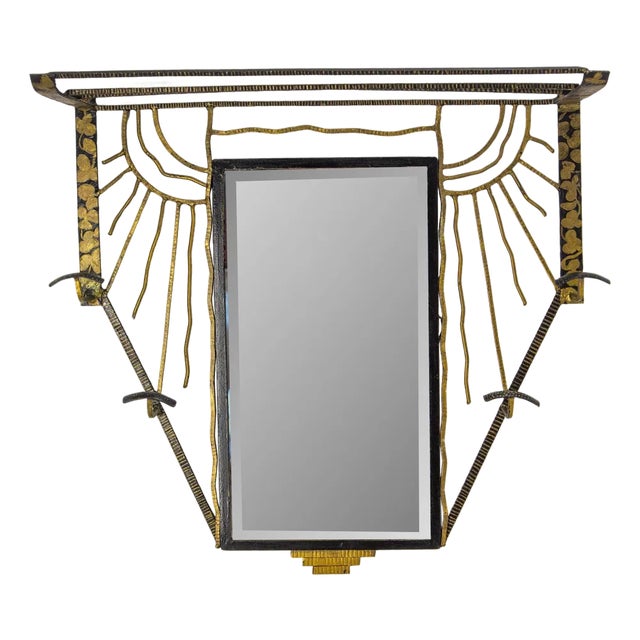 French Art Deco Coat Rack in Wrough Iron, 1925 For Sale