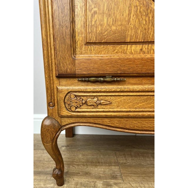 Vintage Louis XIV French Oak Sideboard For Sale - Image 6 of 13