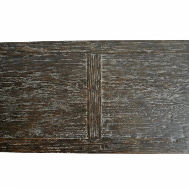 Black Vintage Rustic Modern Blackened Sideboard / Credenza For Sale - Image 8 of 8