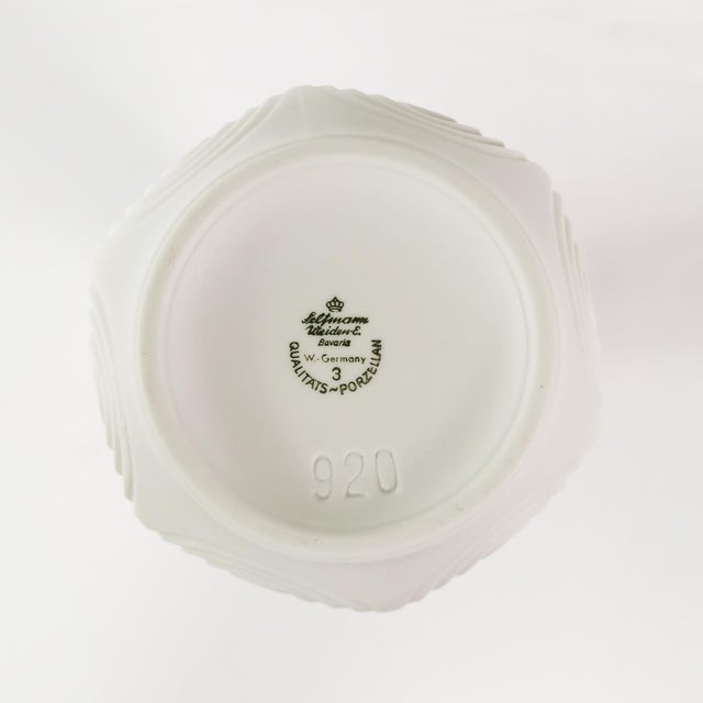 Op Art Biscuit Vase by Seltmann Weiden, Germany, 1960s For Sale - Image 9 of 11