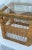 Wood 1970’s Woven Wicker Natural RattanTable With Glass Top For Sale - Image 7 of 12