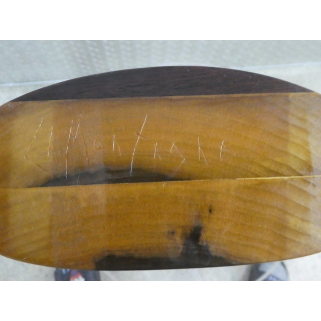 Paul LaMontagne Studio Inlaid Turned Wood Vase For Sale In Miami - Image 6 of 9
