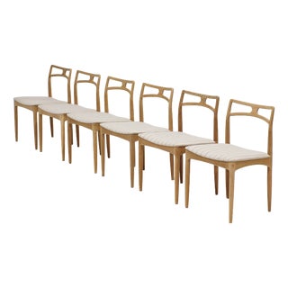 Dining Chairs Model 94 in Oak by Johannes Andersen for Christian Linneberg, Denmark, 1960s, Set of 6 For Sale