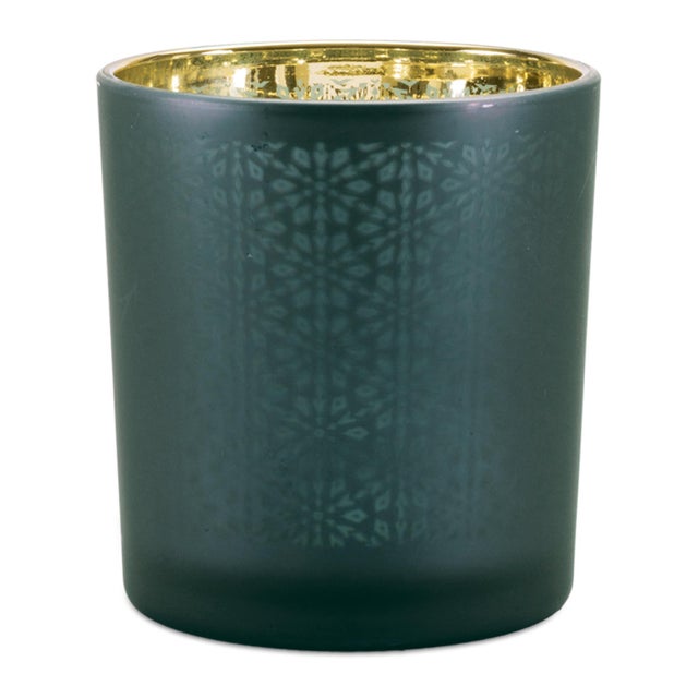 Kenneth Ludwig Chicago Geometric Patterned Votive Holder (Set of 3) For Sale - Image 4 of 6