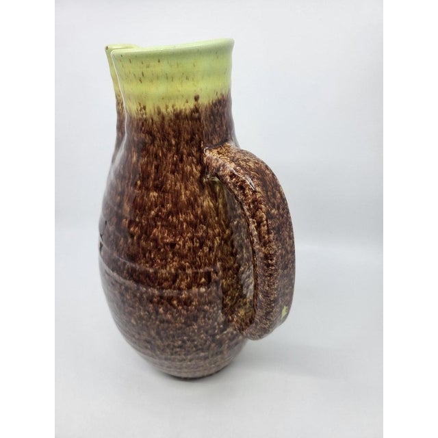 Vintage Pitcher in Glazed Ceramic from Poterie d'Accolay, France, 1970s For Sale - Image 4 of 14