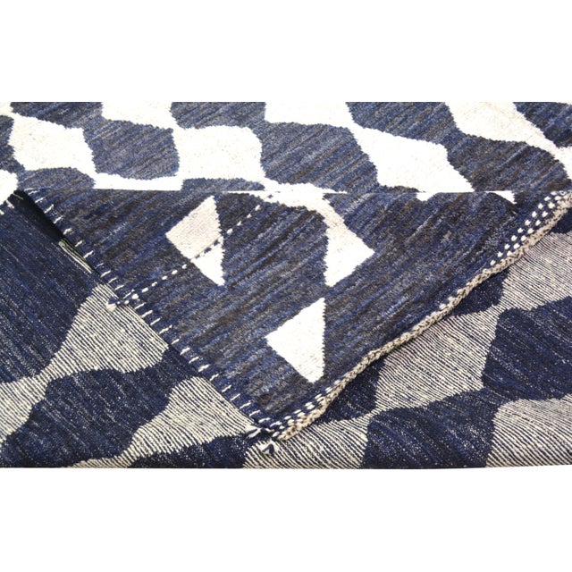 Moroccan Hand Knotted Wool Rug, 8'2''x10'3'' For Sale In New York - Image 6 of 6