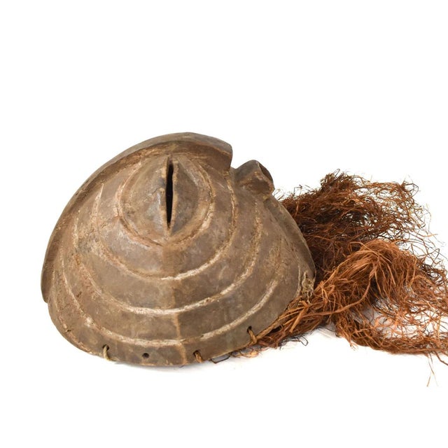African Early 20th Century Songye Female Kifwebe Mask with Beard For Sale - Image 3 of 7