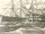 Vintage Engraving Ships at Anchor h.t. Dawson Framed. For Sale - Image 10 of 10