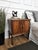 Beautiful Italian 1950s Mid-Century Modern pair of night stands bed side tables with simple and elegant wooden squared...