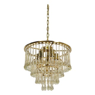 Mid-Century Teardrop 4-Tier Chandelier from Palwa, 1970s For Sale