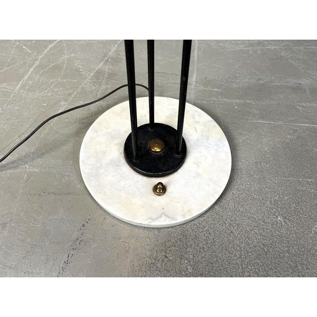 Mid-Century Italian Floor Lamp with Glass by Stilnovo, 1950s For Sale - Image 10 of 11