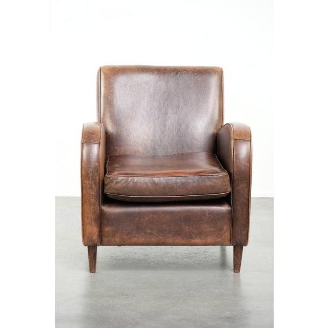 Club Chair in Sheepskin Leather For Sale - Image 15 of 15