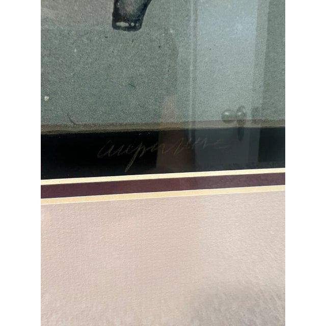 1980s Vintage Postmodern 1980s Windsor Karen Chambellan “Grape Vase” Framed Art Print Vase Decorative Oriental Signed For Sale - Image 5 of 10