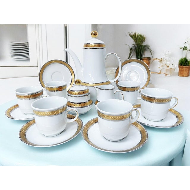 Ceramic Tea Service from Tirschenreuth, 1970s, Set of 15 For Sale - Image 7 of 17