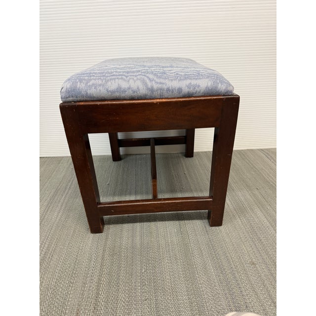 Early 20th Century Chippendale Block Leg Footstool For Sale - Image 9 of 12