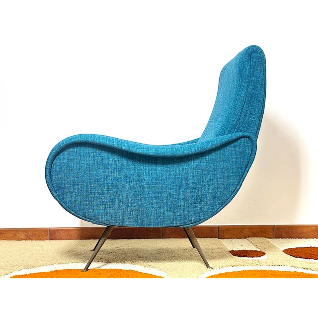 Blue Vintage Lady Chair from Marco Zanuso, 1960s For Sale - Image 8 of 15