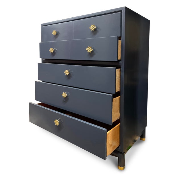 Vintage MidCentury Highboy by Kent Coffey—Newly Painted Chairish
