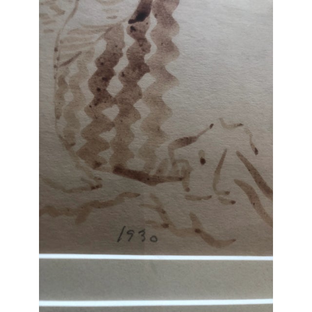 1930s Minimalist 1930s Vintage Female Nude Painting For Sale - Image 5 of 7