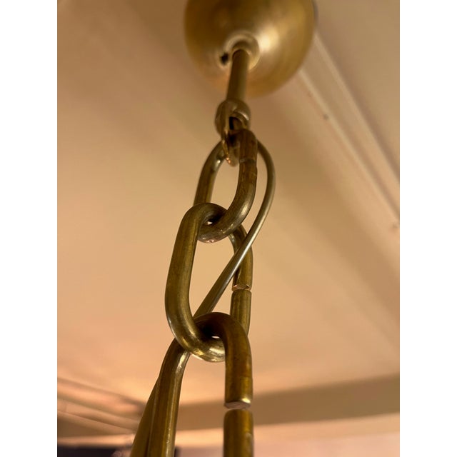 Hand-Blown Pulegoso Murano Glass Globe Suspension in the style of Archimede Seguso For Sale - Image 5 of 9