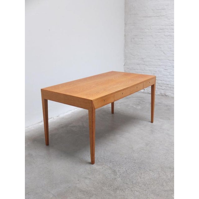 Model 36 Freestanding Desk in Oak by Severin Hansen for Haslev, 1958 For Sale - Image 6 of 18