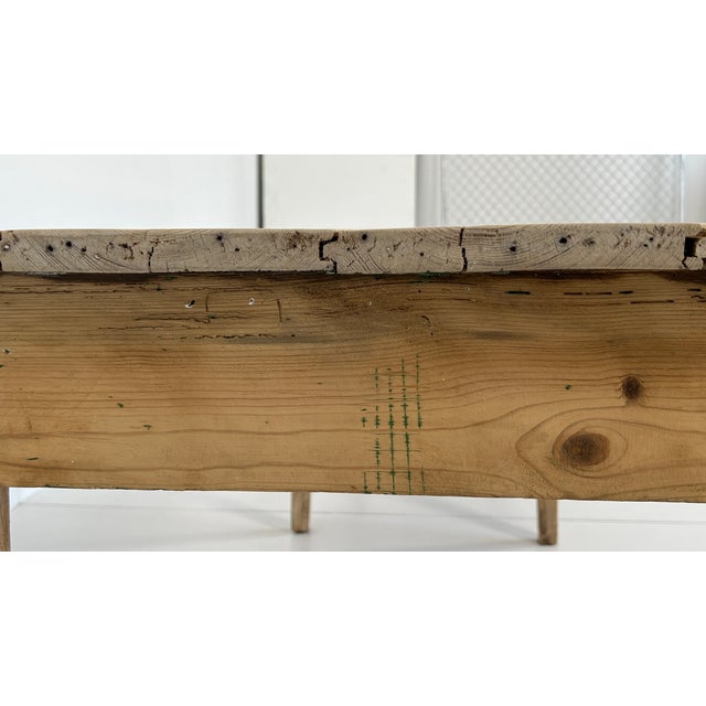 Brown French Rustic Country House Table, 1940s For Sale - Image 8 of 11