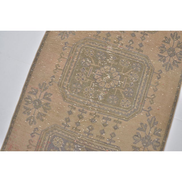 Vintage Anatolian Wool Hallway Carpet For Sale - Image 9 of 9