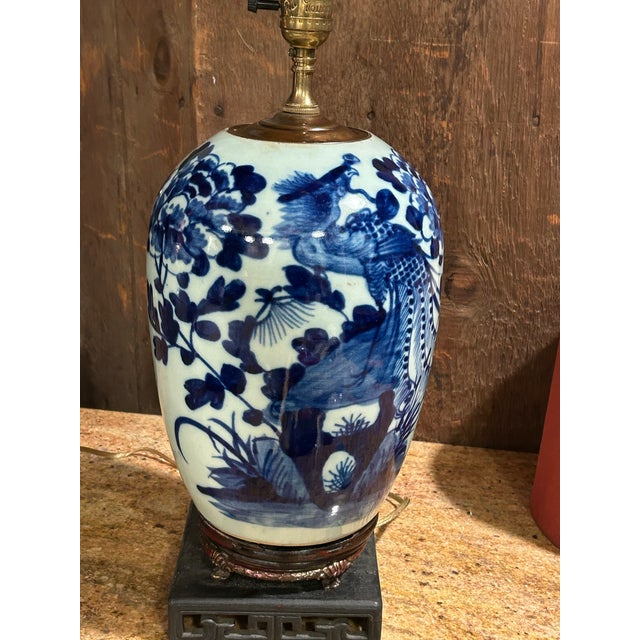 Late 19th Century Chinese Celadon Phoenix Jar Table Lamp – 3-Tier Antique Base & New Cord For Sale - Image 12 of 12