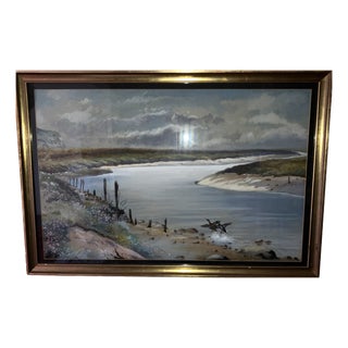 R. Rickman, River Ouse, Sussex, England, 1969, Watercolor For Sale