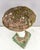 Polychrome cement mushroom, circa 1970 Wear consistent with age and use. Measures : 22 cm x 19 cm H : 45 cm Material : Cement