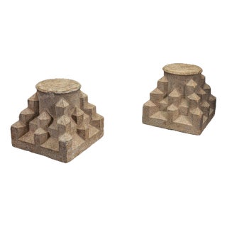 Architectural Column Bases, 1850s, Set of 2 For Sale
