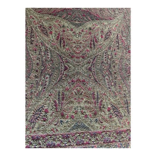 Monumental 1930s Art Deco Jacquard Textile Wall Hanging (9ft X 7ft). For Sale