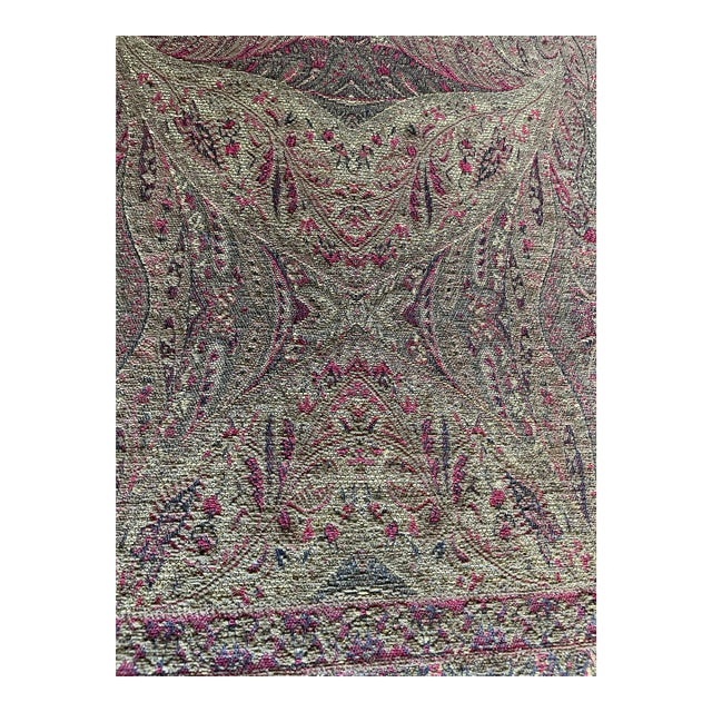 Monumental 1930s Art Deco Jacquard Textile Wall Hanging (9ft X 7ft). For Sale