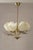 Mid-Century Modern Five-Light Ceiling Lamp with Opaline Glass Shades from Itsu, Finland, 1940s For Sale - Image 6 of 16