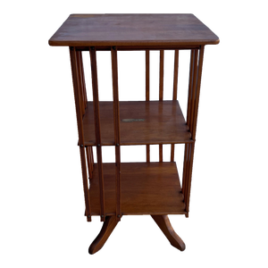 Mid 20th Century Large Vintage Art Deco Revolving Bookcase
