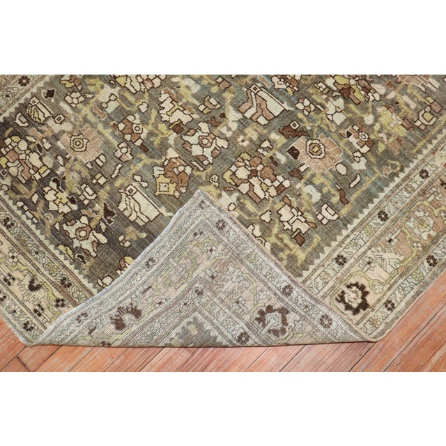 Antique Zabihi Collection Persian Bidjar Accent Rug - 4'5" x 6'8" For Sale - Image 4 of 8