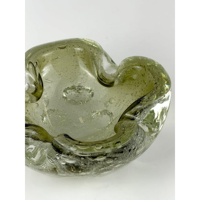 Mid-Century Pulegoso Murano Glass Bowl by Galliano Ferro, 1960s For Sale - Image 6 of 11