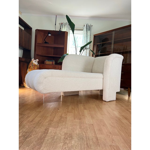 Late 20th Century Late 20th Century Vladimir Kagan Style Lucite Chair For Sale - Image 5 of 12